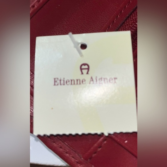 NWT Vintage Etienne Aigner Classic Personal Assets Leather WalletRed - Picture 10 of 16